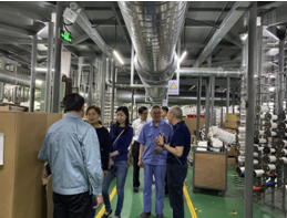 2021年5月13日，國家國家消防裝備質(zhì)量監(jiān)督檢驗中心檢測室主任徐耀亮一行蒞臨我司參觀指導(dǎo)。主任一行人在總經(jīng)理龔衛(wèi)興、副總經(jīng)理朱偉華、技術(shù)設(shè)備部部長葛金興的陪同下，對搬遷后的華森生產(chǎn)現(xiàn)場進行了全面細致的參觀詢